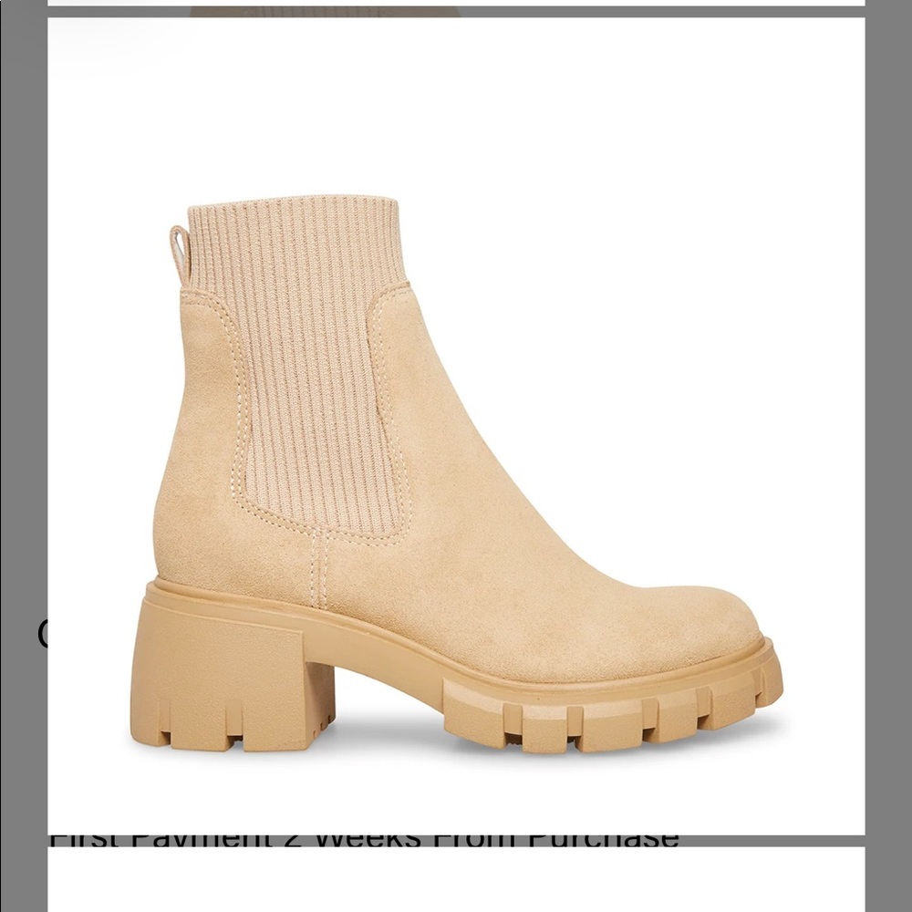 Steve Madden Hutch Sand Suede Boot, no signs of wear, worn once
